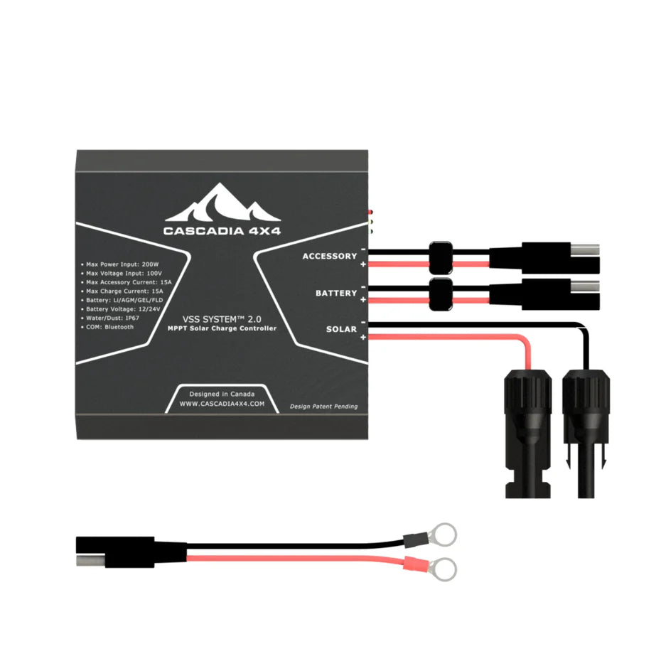 CASCADIA 4X4 | 15A MPPT Bluetooth Solar Charge Controller VSS System 2.0 (CHF149CC)