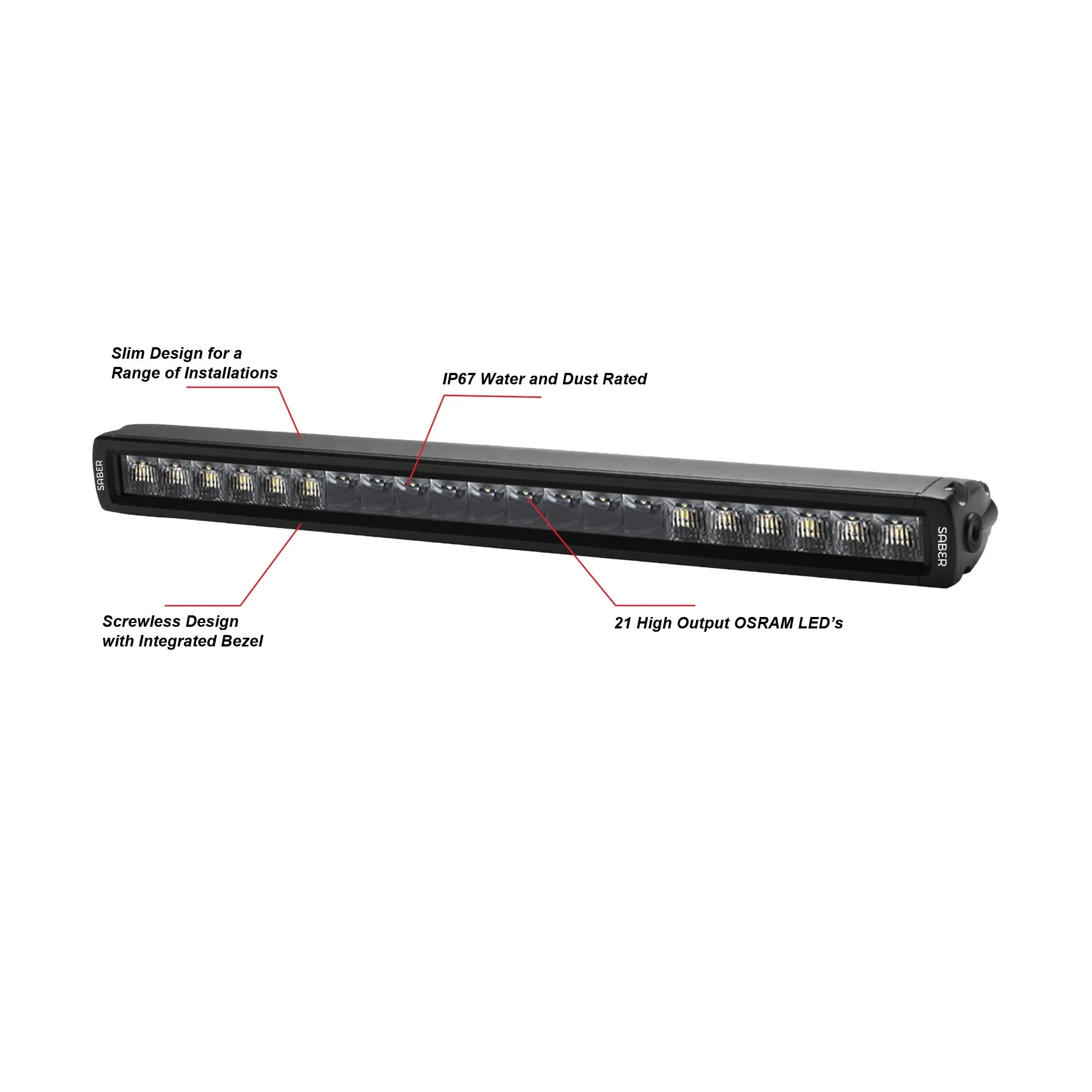 SABER OFFROAD | 20″ Light Bar Combo Beam (SBL-1820SRC)