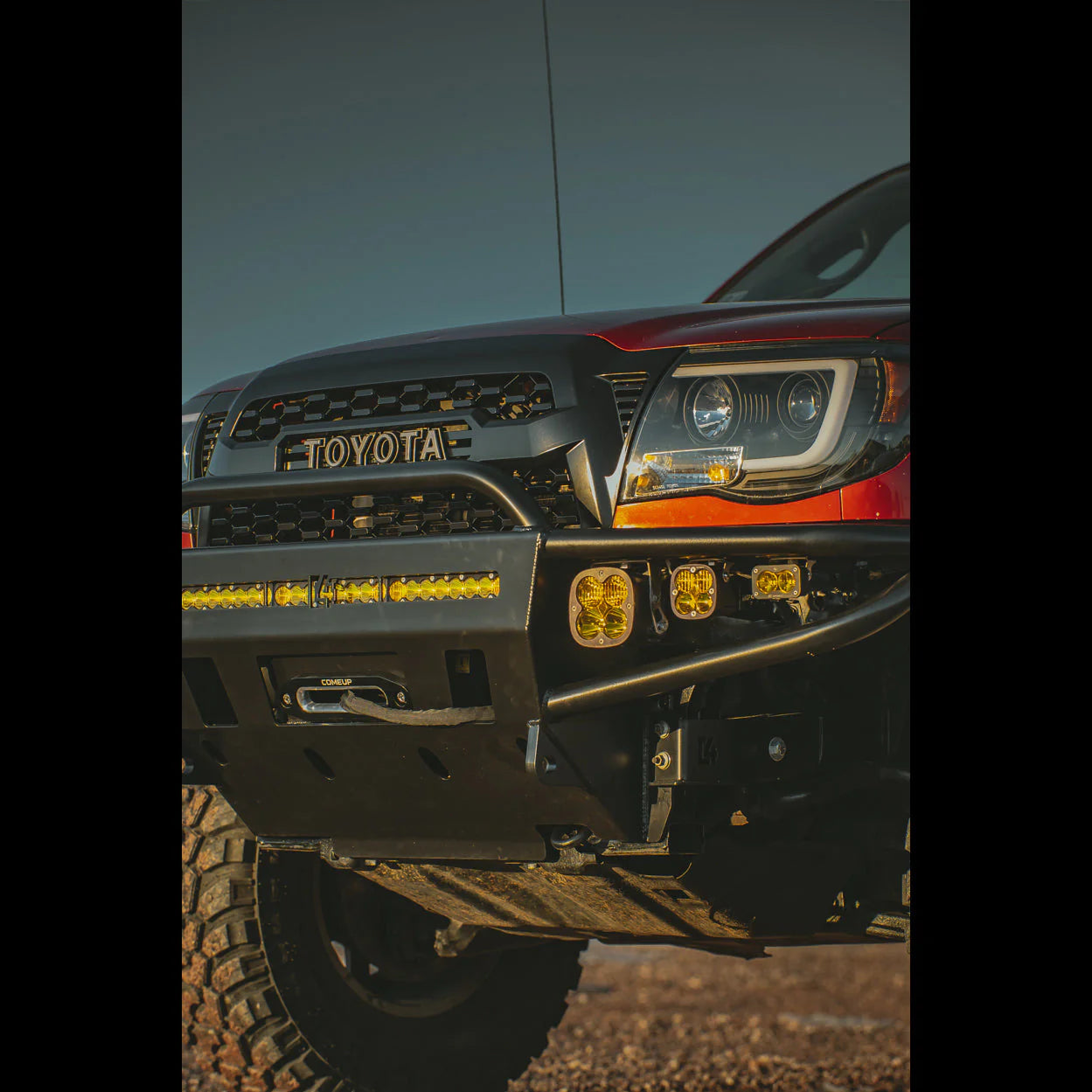 C4 FABRICATION | Tacoma 2nd Gen Hybrid Front Bumper With Wider Bumper