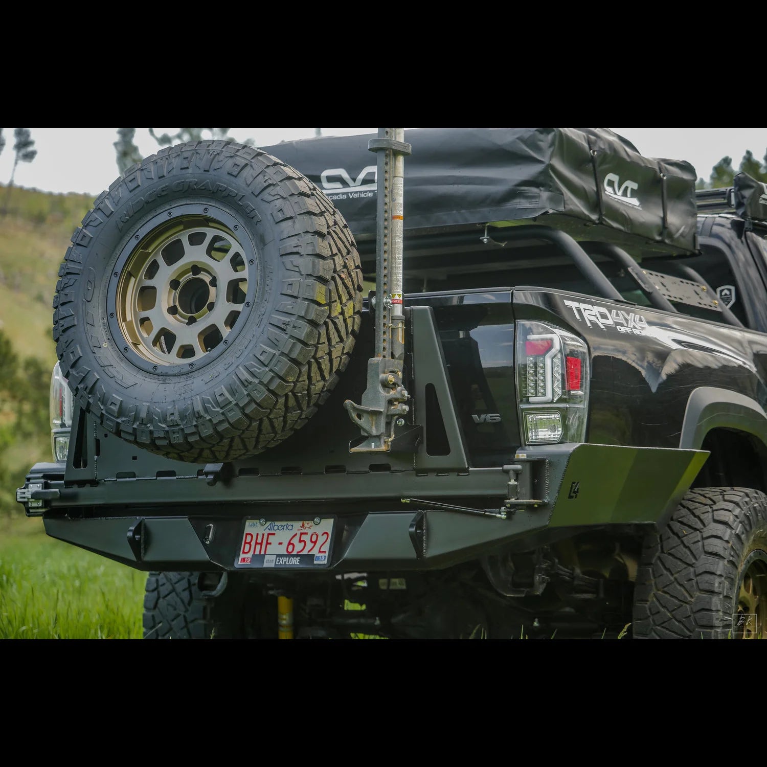 C4 FABRICATION | Tacoma 3rd Gen 2016-2023 Overland Series High Clearance Rear Bumper No Sides Tubes