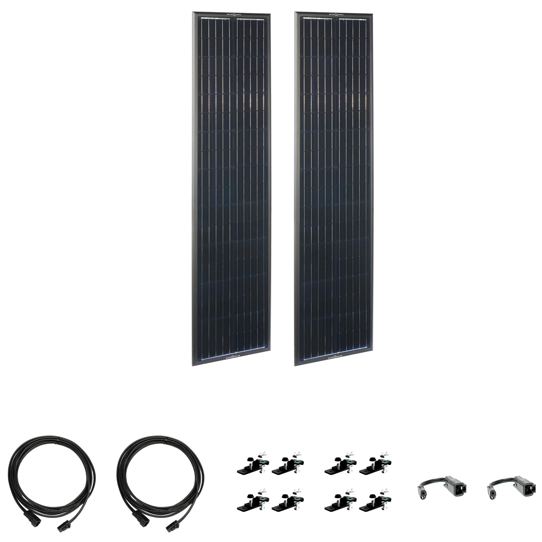 ZAMP SOLAR | Obsidian Series 180 Watt Long Solar Panel Kit 2 x 90 (ZSK1009)