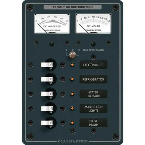 BLUE SEA SYSTEMS | Circuit Breaker Panel DC 5 Position (89581)