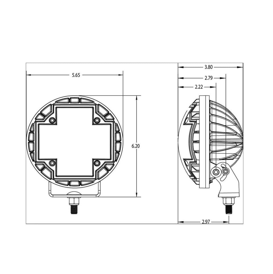 ARB 4X4 | Nacho TM5 LED Auxiliary Light Combo White Set (M512)