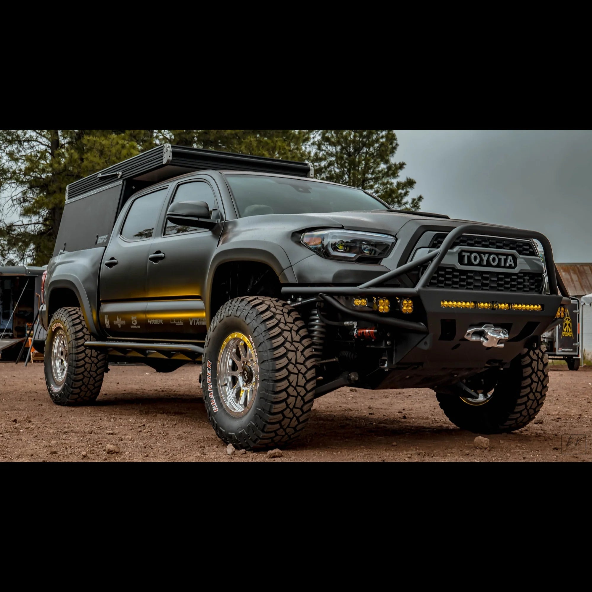 C4 FABRICATION | Tacoma 3rd Gen 2016-2023 Hybrid Front Bumper w/ Mid Height Bull Bar