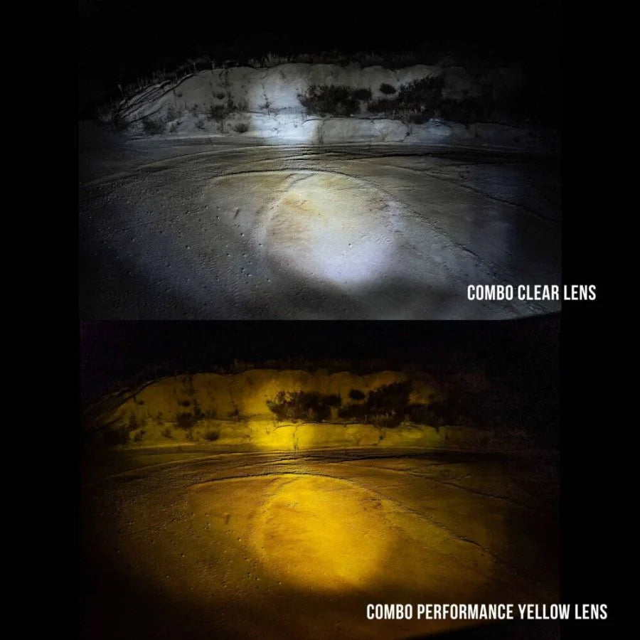 KC HILITES | FLEX ERA LED Light Bar - Performance Yellow Combo Beam Lens for Light Bars (4274)