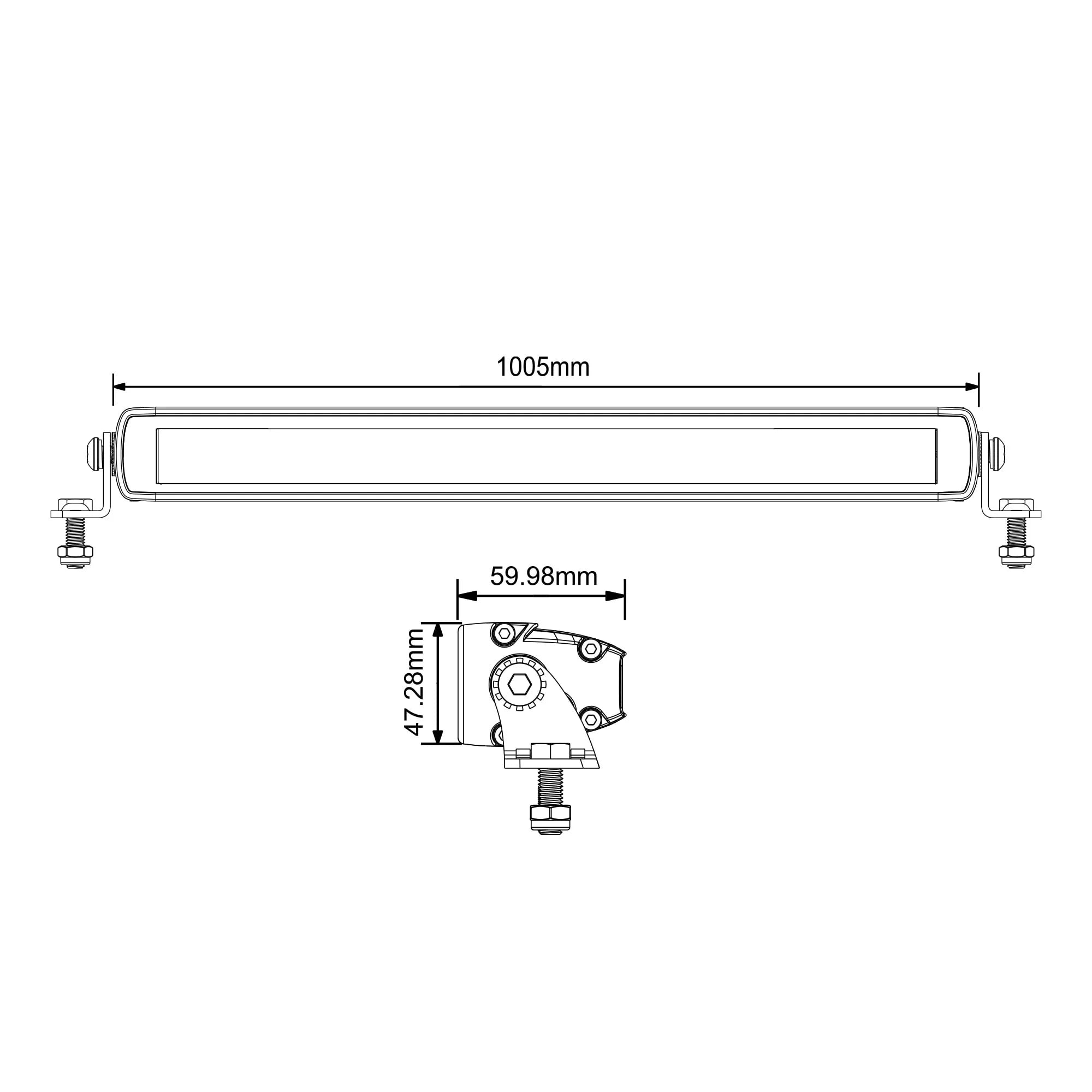 SABER OFFROAD | 40″ Light Bar Combo Beam