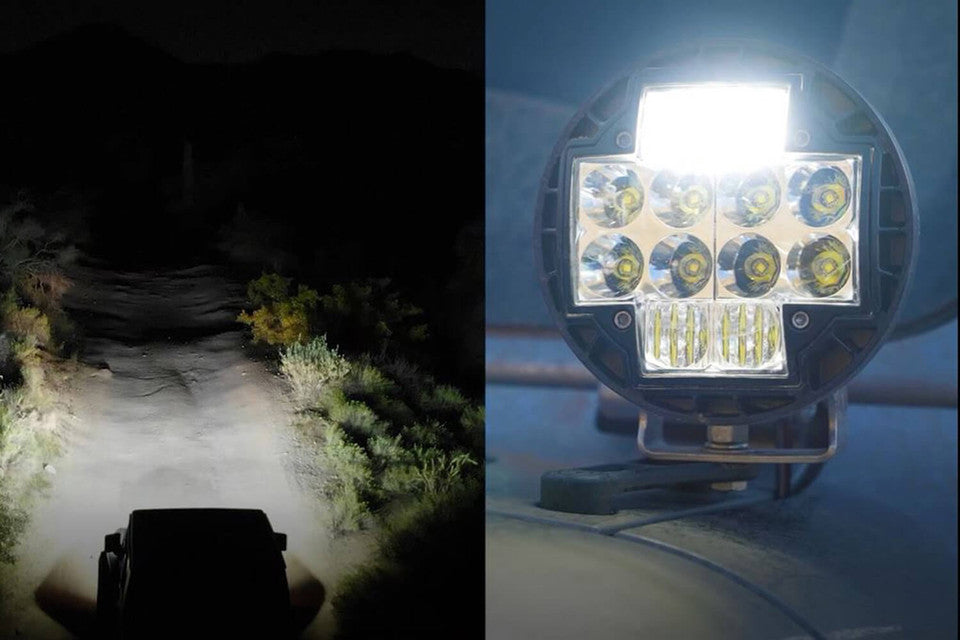 ARB 4X4 | Nacho TM5 LED Auxiliary Light Combo White Set (M512)