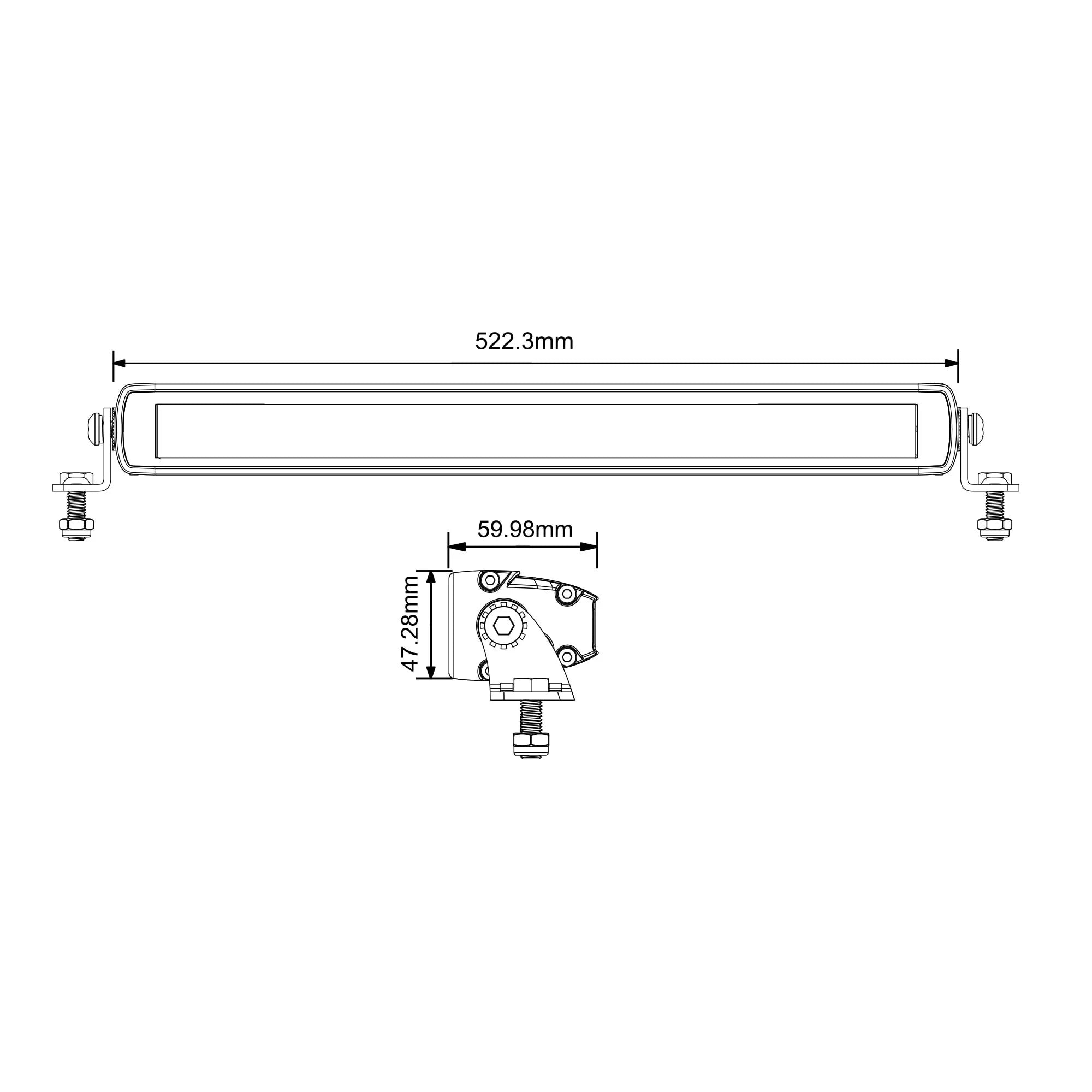 SABER OFFROAD | 20″ Light Bar Combo Beam (SBL-1820SRC)