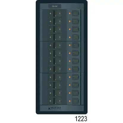 BLUE SEA SYSTEMS | 360 Panel System DC Breakers No Meters 12 Positions (189563)