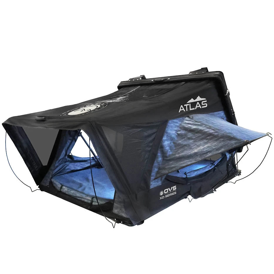 OVERLAND VEHICLE SYSTEMS | XD Atlas Cantilever ABS Hard Shell Roof Top Tent - Blue Body & Black Rainfly (18789902)