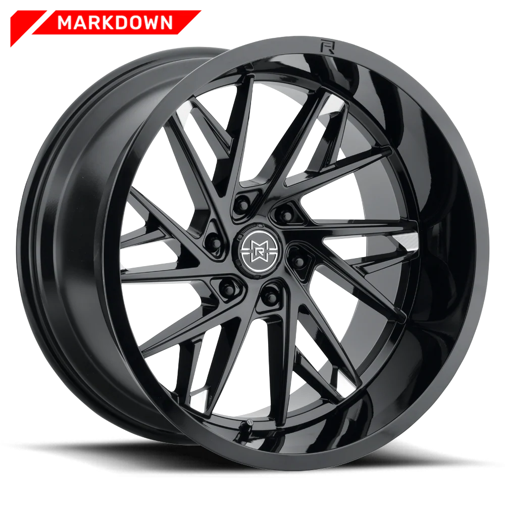 METHOD RACE WHEELS | 801 Markdown Gloss Black Milled Single Raised Wheel (MR80129016512N)