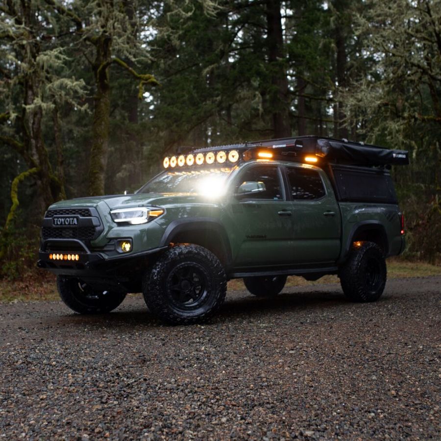 KC HILITES | Platform One Roof Rack with 360° Lighting - Tacoma 2005-2023 (AK-92303)