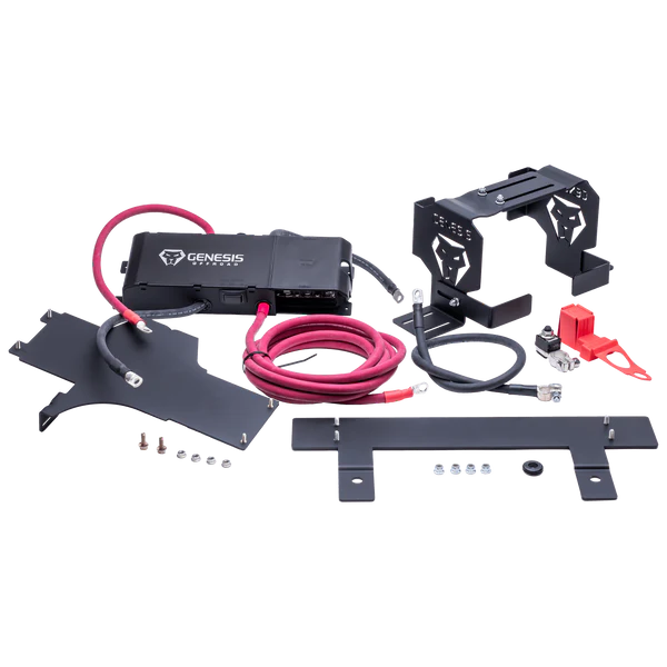 GENESIS OFFROAD | 2020-2023 Diesel Wrangler Dual Battery Kit - Under Hood (222-JLDG3-UNDERHOOD)