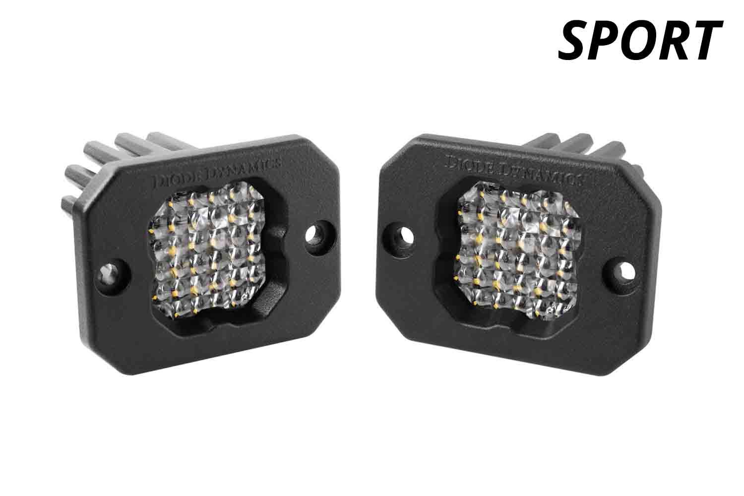 DIODE DYNAMICS | SSC1 White Sport Flush Mount LED Pod (Pair)