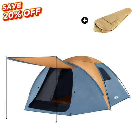 ICECO | All Season 4 People Camping Tent With 10°F Sleeping Bag