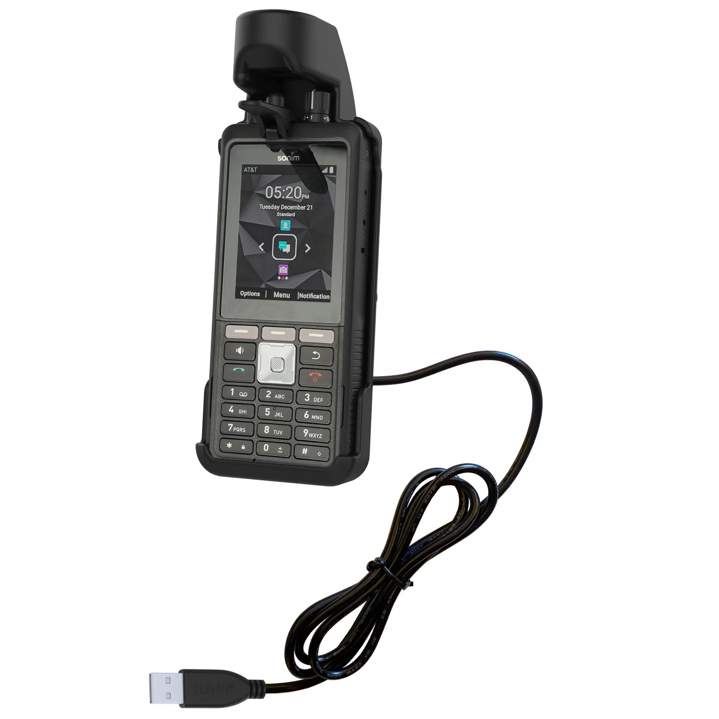 RAM MOUNTS | RAM EZ-Roll'r Powered Dock for Sonim XP5plus