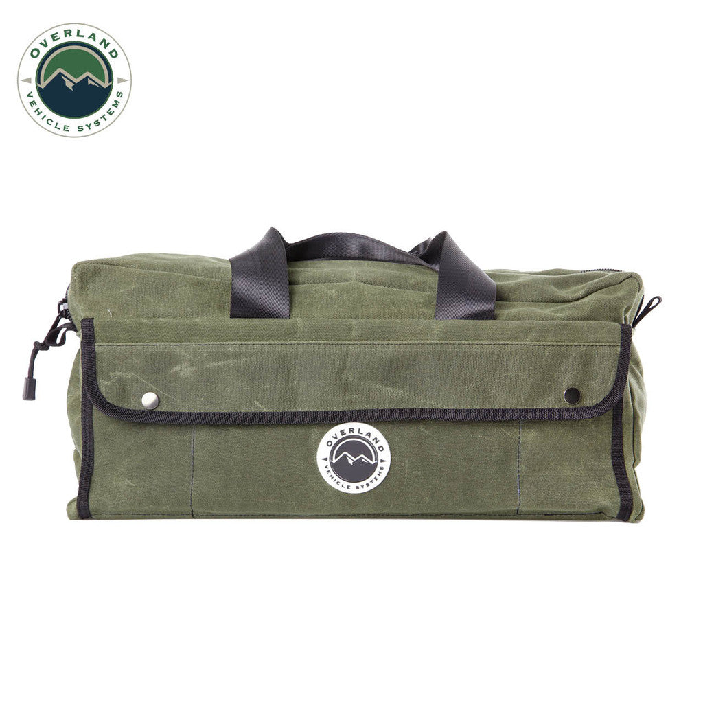 OVERLAND VEHICLE SYSTEMS | Small Duffle Bag With Handle And Straps - #16 Waxed Canvas (SKU:21169941)