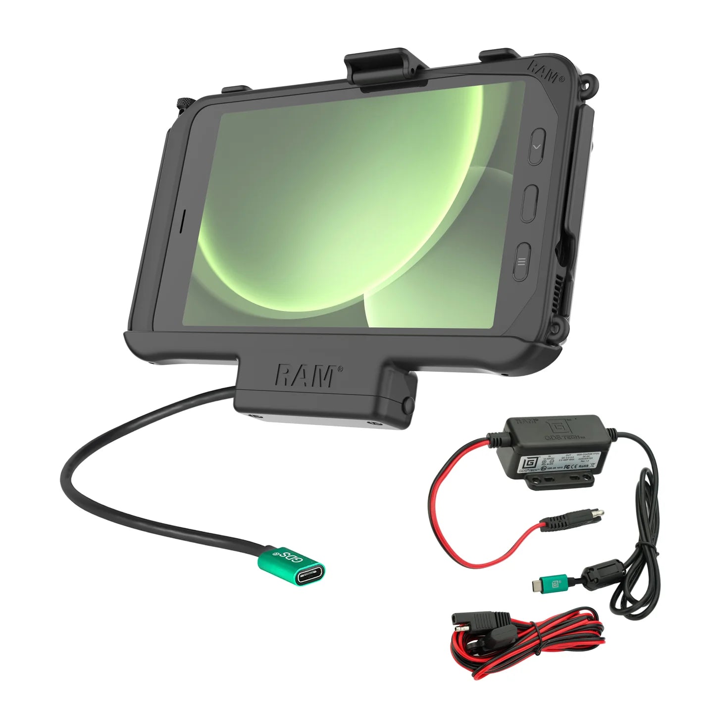 RAM MOUNTS | RAM USB-C Powered Dock for Tab Active5 & 3 with Hardwire Charger
