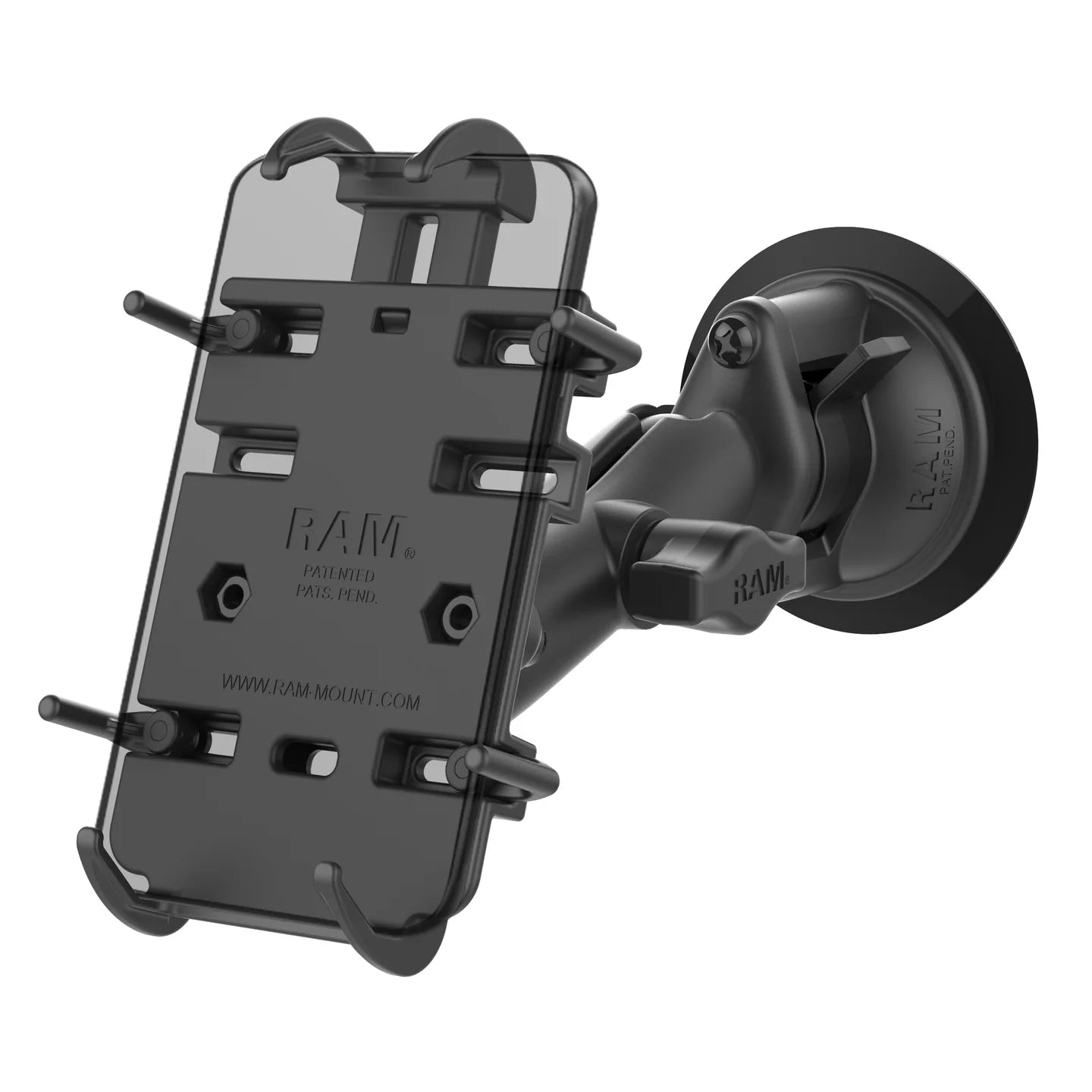 RAM MOUNTS | RAM Twist-Lock Composite Suction Mount with RAM Quick-Grip Holder