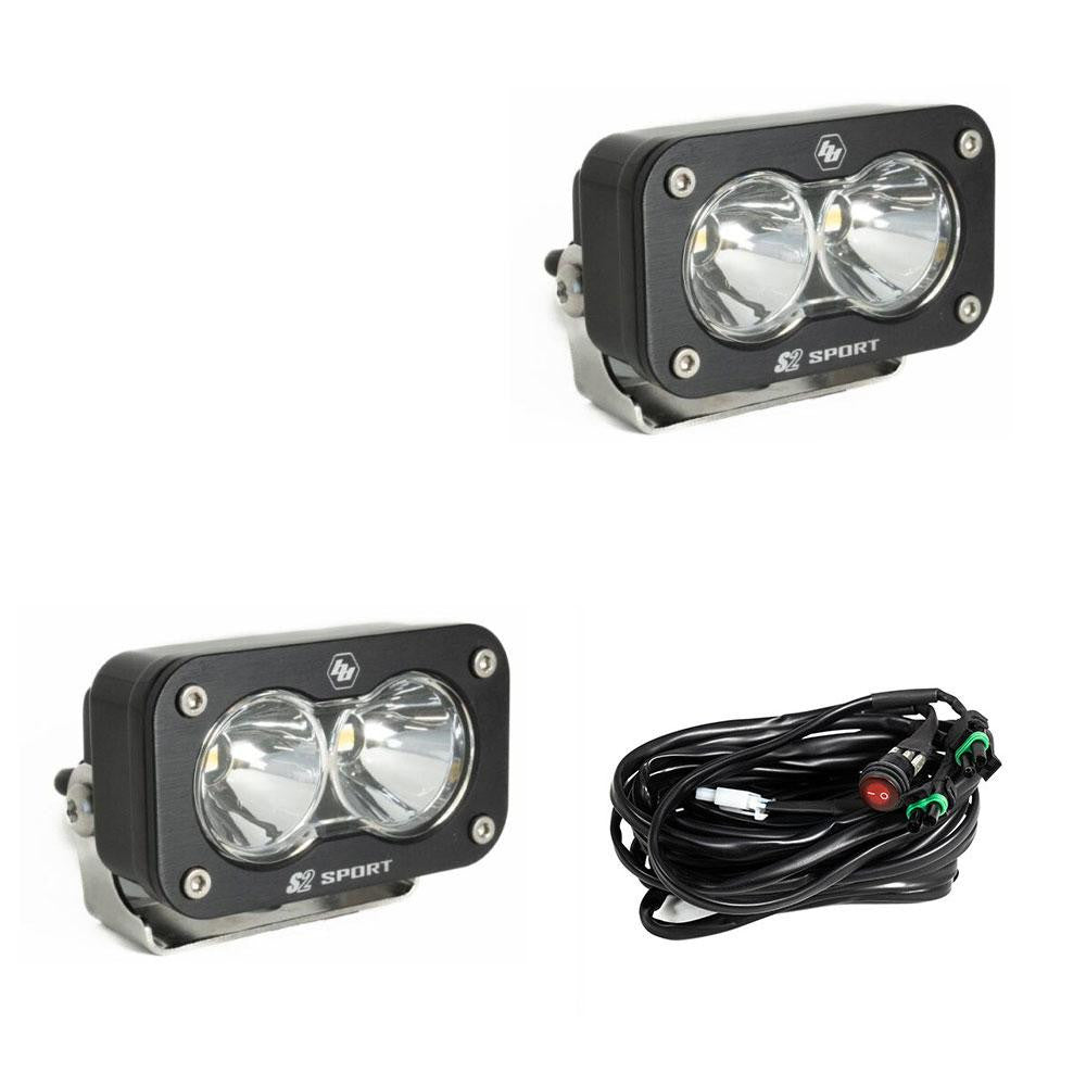 BAJA DESIGNS | S2 Sport Black LED Auxiliary Light Pod Pair Universal