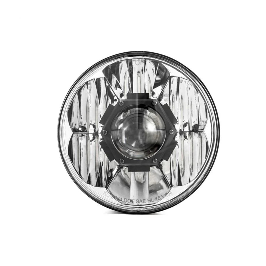KC HILITES | 7" Gravity LED Pro DOT Headlight - Driving Beam - Single - Universal / 07-18 Jeep JK (4234)