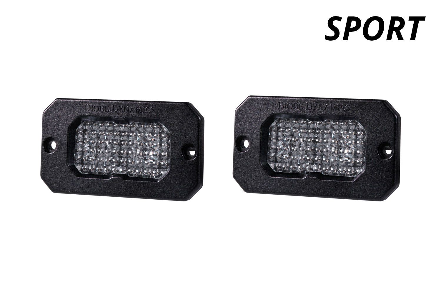 DIODE DYNAMICS | SSC2 SAE White Sport Flush Mount LED Pod (Pair)