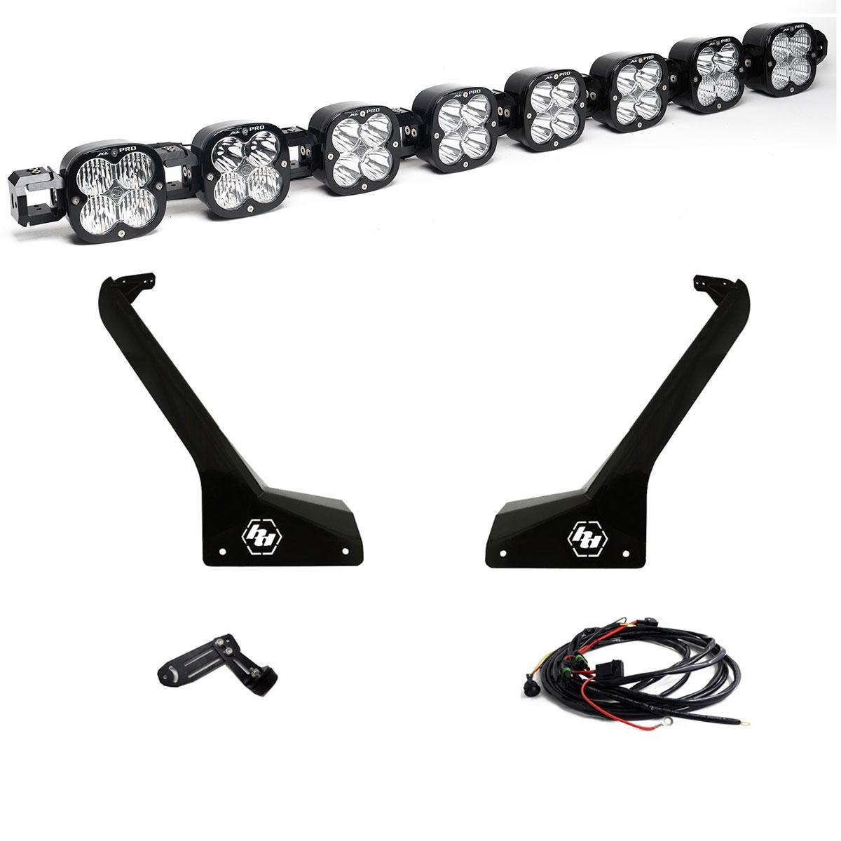 BAJA DESIGNS | Jeep JL/JT 8XL Linkable Roof Mount Light Kit - Jeep 2020-2026 Gladiator; 2018-2026 Wrangler JL; Exc. Rubicon 392, Mojave, 4XE