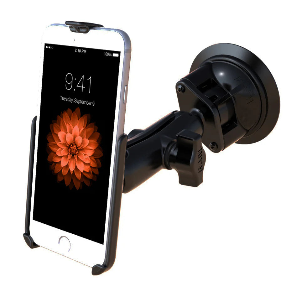 RAM MOUNTS | RAM Twist-Lock Suction Cup Mount for Apple iPhone 6 & 7
