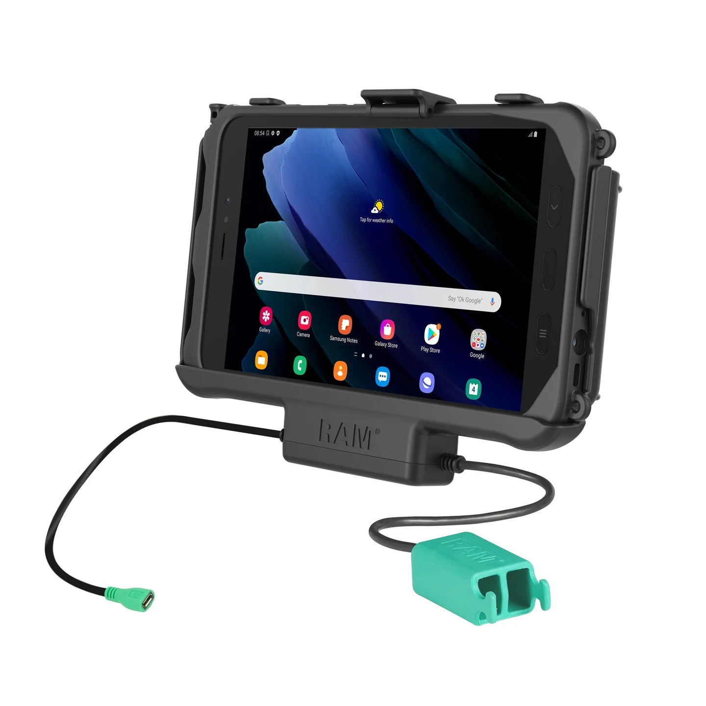 RAM MOUNTS | RAM EZ Roll'r Dual USB Dock for Samsung Tab Active5 & 3