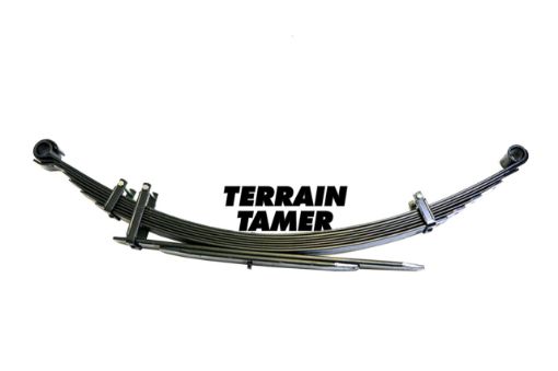 TERRAIN TAMER | Land Cruiser 70 Series FZJ78/79 & GDJ78/79 & GRJ78/79 & HDJ78/79 & HZJ78/79 & VDJ78/79 From 8/1999 Rear Parabolic Leaf Spring Raised Height 2" 1.322,00lb Comfort Heavy Duty (TLC016S)