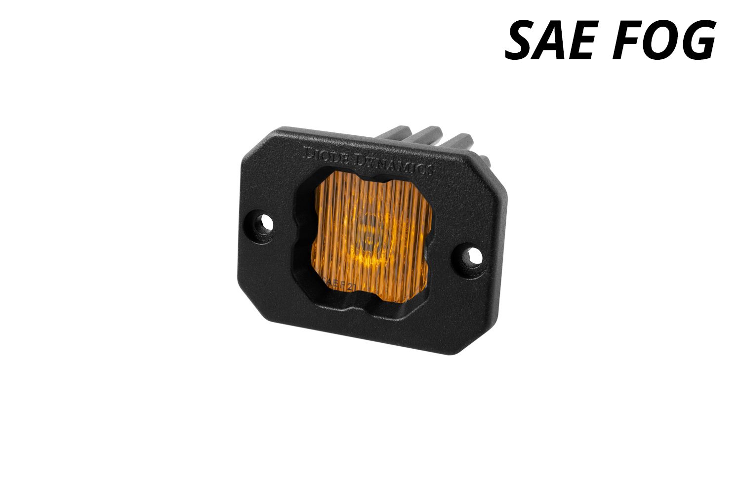 DIODE DYNAMICS | SSC1 Yellow SAE Fog Flush Mount LED Pod (One)