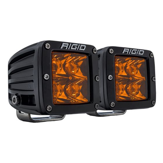 RIGID INDUSTRIES | D-Series Spot with Amber Pro Lens | Pair (20252)