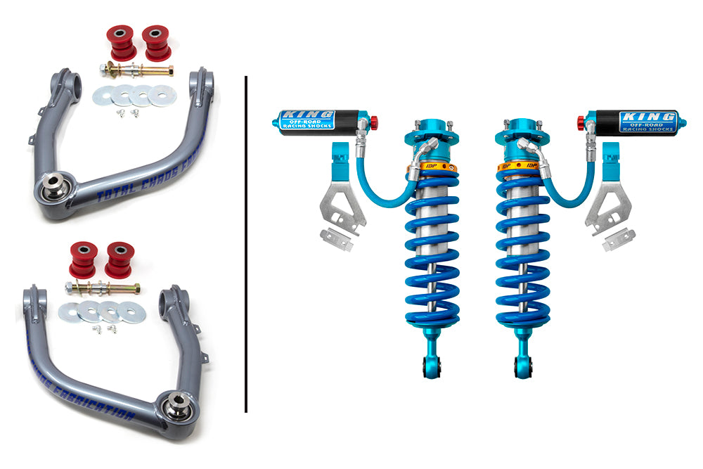 TOTAL CHAOS FABRICATION | Tundra 3rd Gen (2022 - 2024) Lift Kit W/ Front 3.0 Inch Diameter Adjustable King Shocks (22-30-K1A)