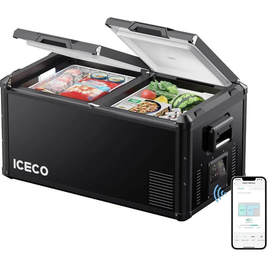 ICECO | 95QT VL90ProD Dual Zone RV 12 volt Fridge Freezer