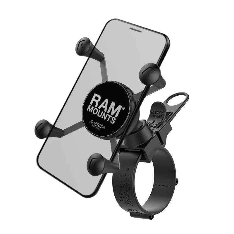 RAM MOUNTS | RAM X-Grip Phone Mount with RAM EZ-Strap Rail Mount