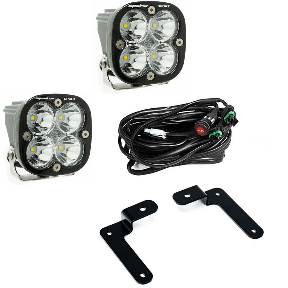 BAJA DESIGNS | Jeep Gladiator 2020-24 & Wrangler JL 2018-24 Squadron Sport A-Pillar Light Kit