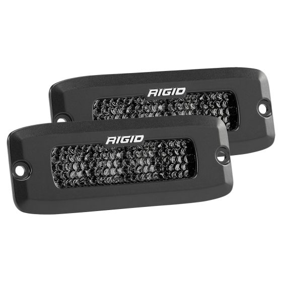 RIGID INDUSTRIES | SR-Q Series Pro Spot Diffused Midnight Flush Mount | Pair (925513BLK)