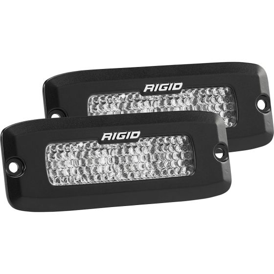 RIGID INDUSTRIES | SR-Q Series Pro Flood Diffused Pair Black Flush Mount (925513)