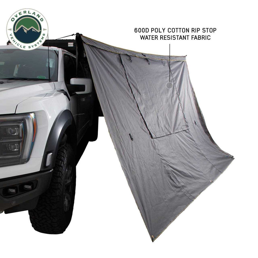 OVERLAND VEHICLE SYSTEMS | Nomadic Awning 270 for Driver Side Wall 1 With Door and Window (18099910)