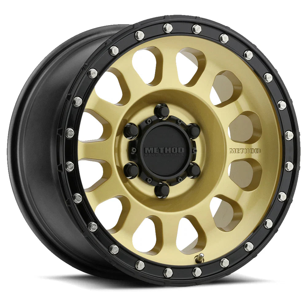METHOD RACE WHEELS | 315 Gold Black Lip Standard Single Wheel (MR31578516100)