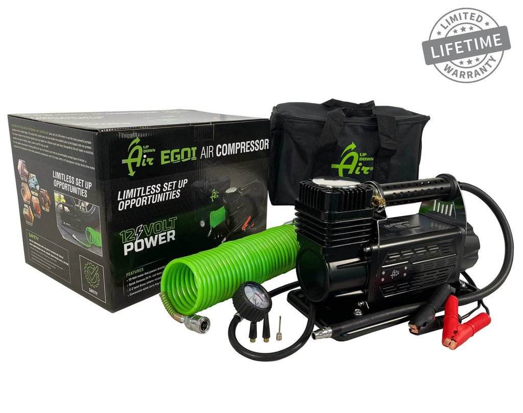 UP DOWN AIR | EGOI Air Compressor System 5.6 CFM With Storage Bag Hose & Attachments Universal (12099917)