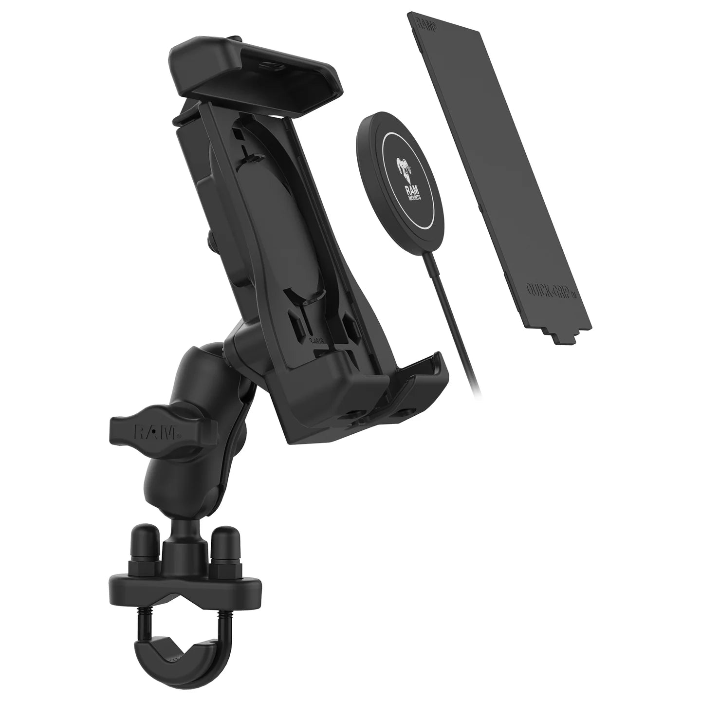 RAM MOUNTS | RAM Quick-Grip Handlebar Mount for for iPhone 12 Series + MagSafe