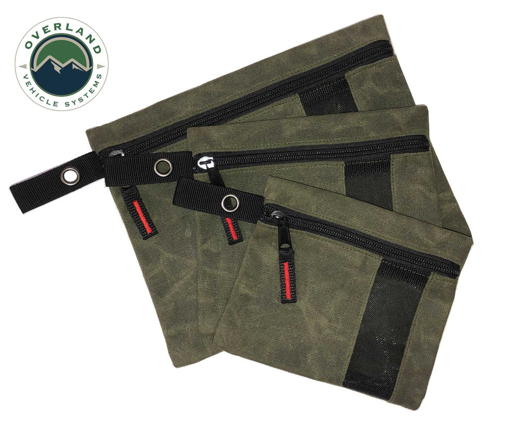 OVERLAND VEHICLE SYSTEMS | Small Bag Set of 3 #12 Waxed Canvas (SKU:21069941)