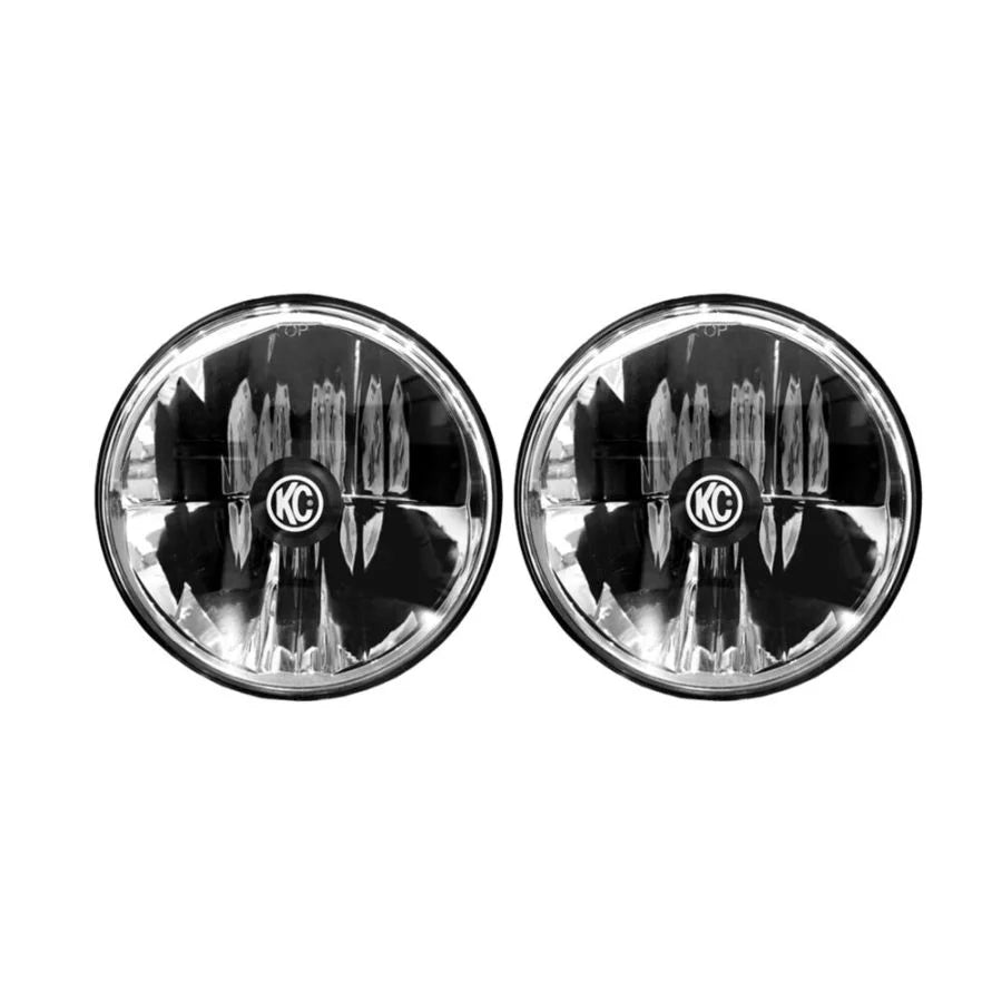 KC HILITES | 7" Gravity LED DOT Headlight - Driving Beam - Pair - Universal / 97-06 Jeep TJ (42361)