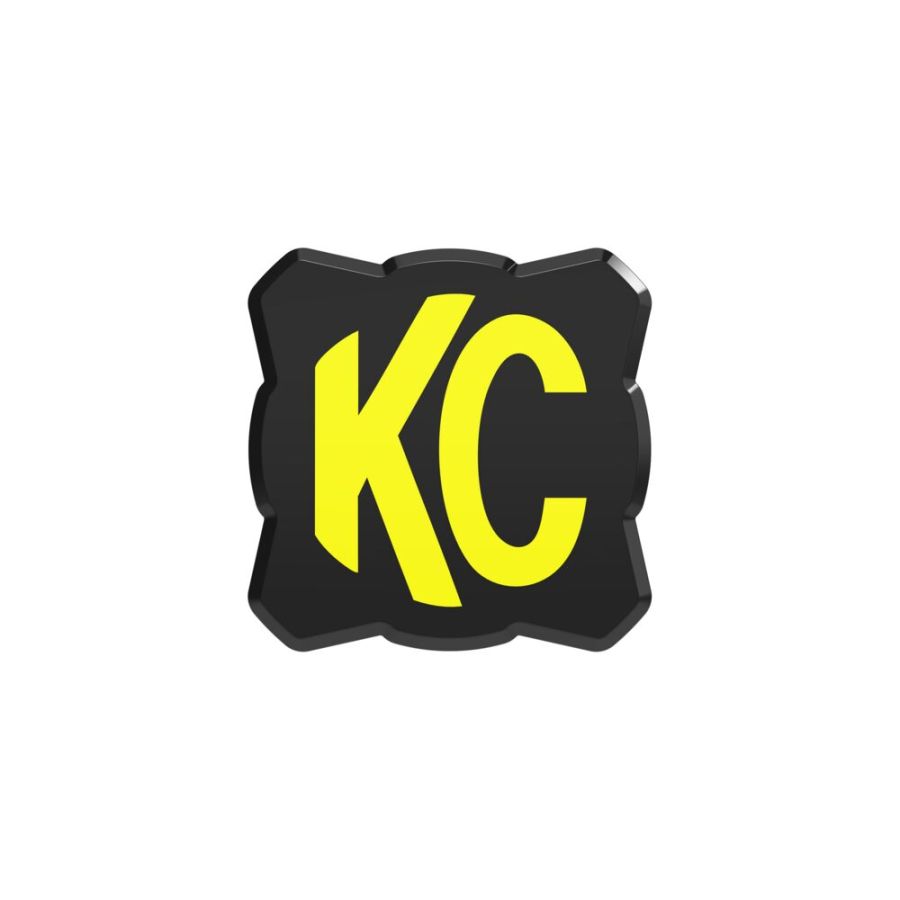 KC HILITES | FLEX ERA 1 - Light Cover - Black / Yellow KC Logo (5328)