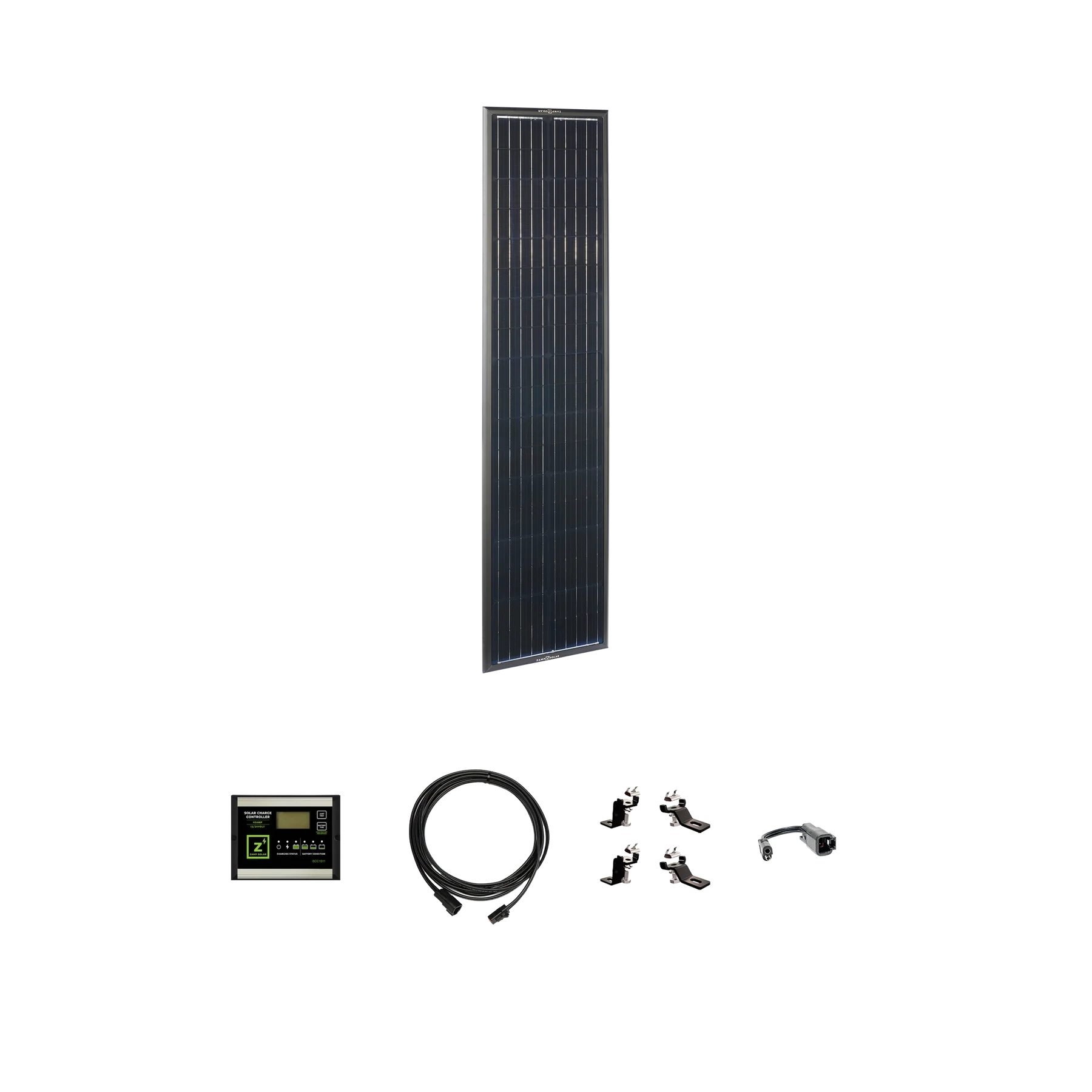 ZAMP SOLAR | Airstream Obsidian Series 90 Watt Solar Prep Complete Kit 2019-2022