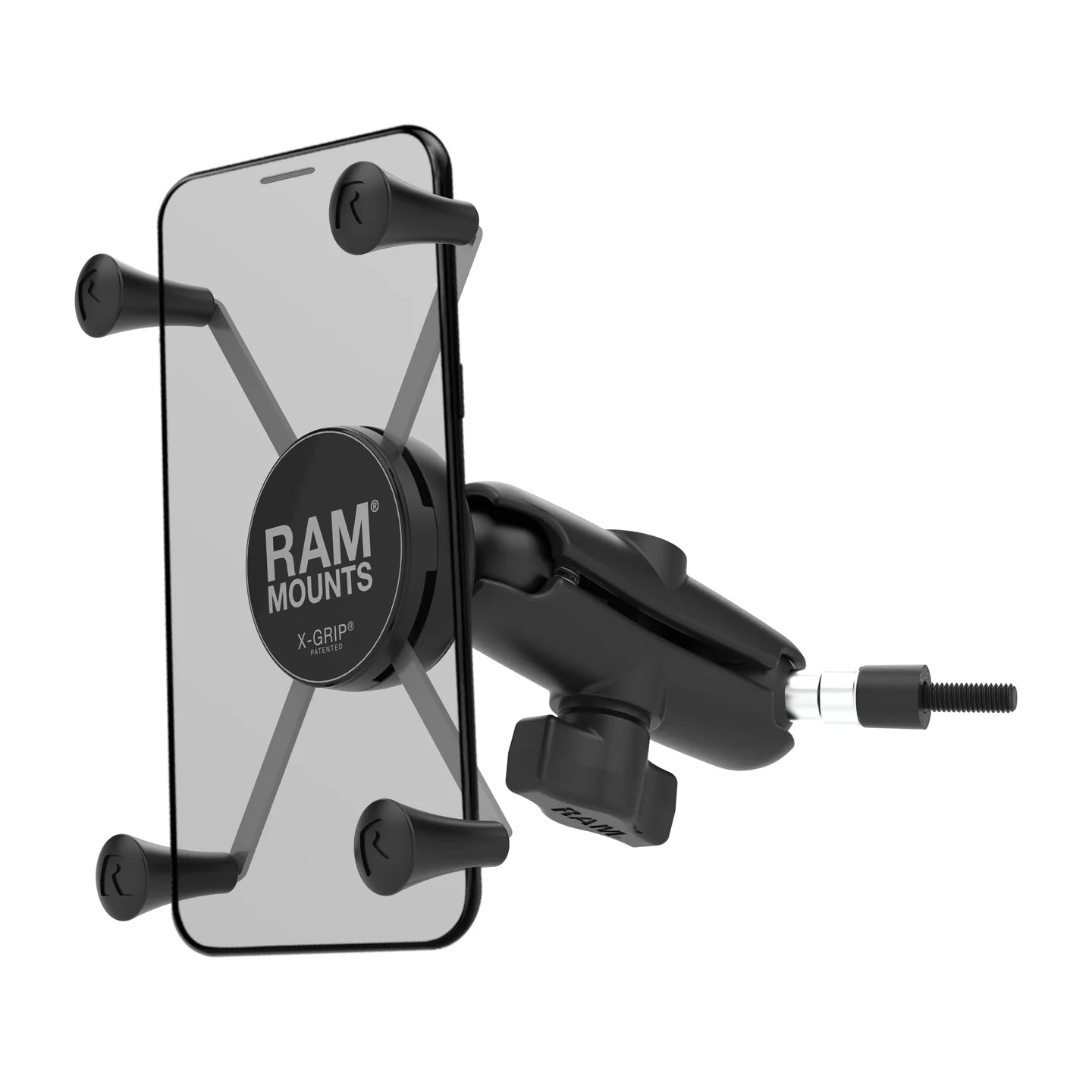 RAM MOUNTS | RAM X-Grip Large Phone Mount with Grab Handle & A-Pillar M6 Bolt Base