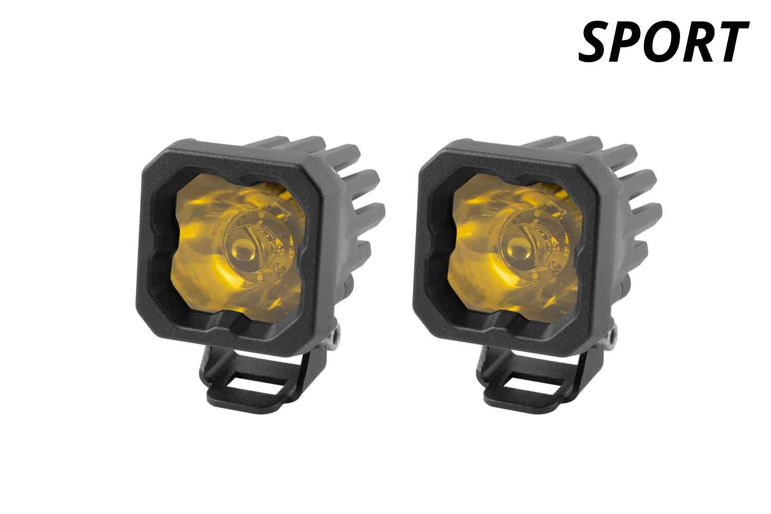 DIODE DYNAMICS | SSC1 Yellow Sport Standard LED Pod (Pair)