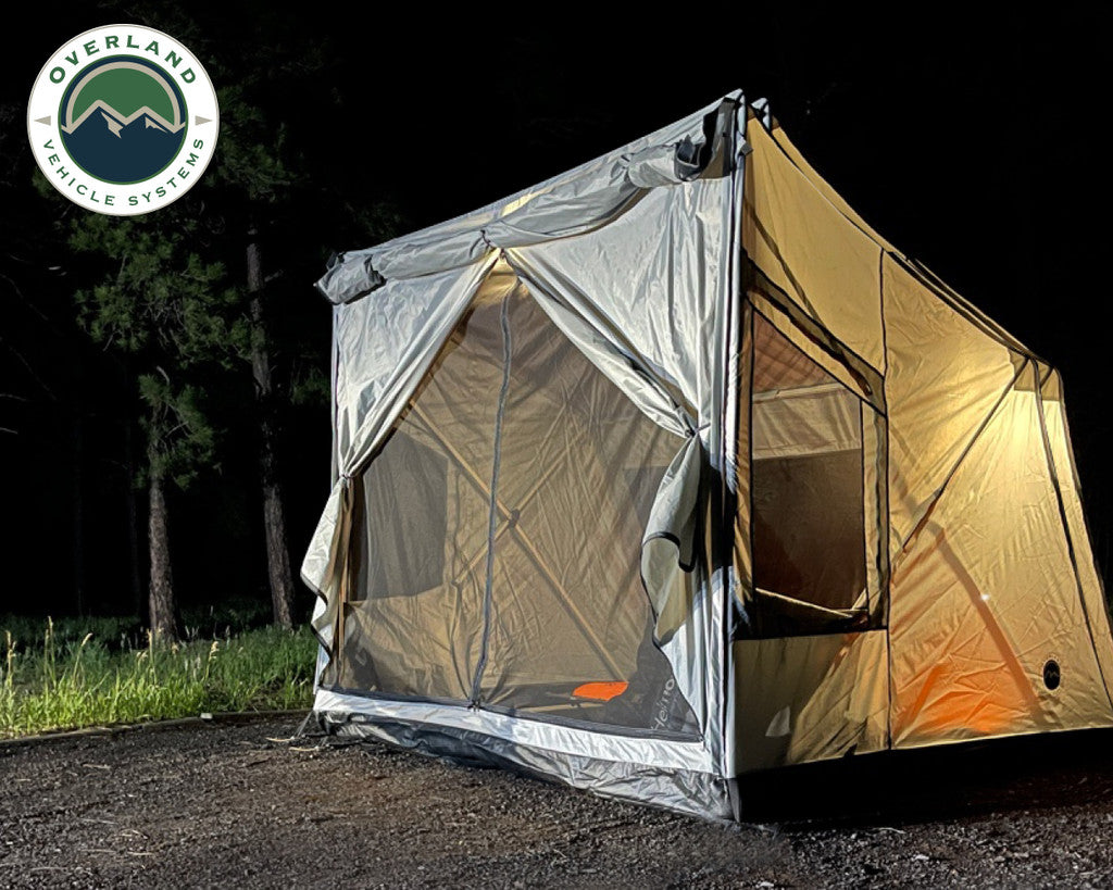 OVERLAND VEHICLE SYSTEMS | Portable Safari Tent Quick Deploying Gray Ground Tent (18252520)