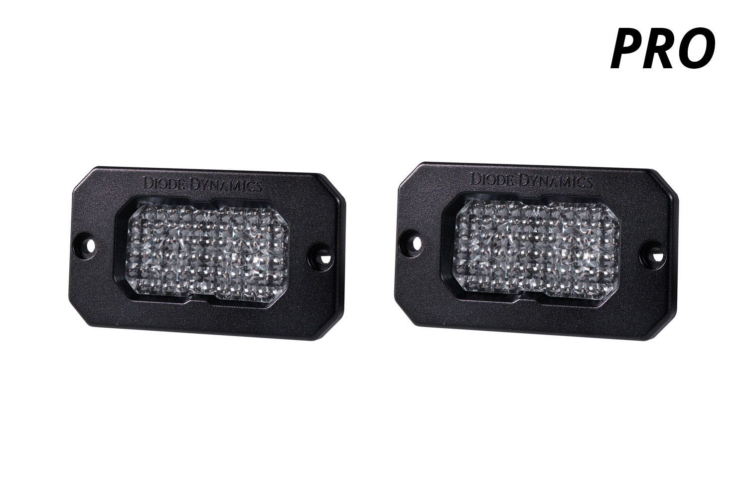 DIODE DYNAMICS | SSC2 SAE White Pro Flush Mount LED Pod (Pair)